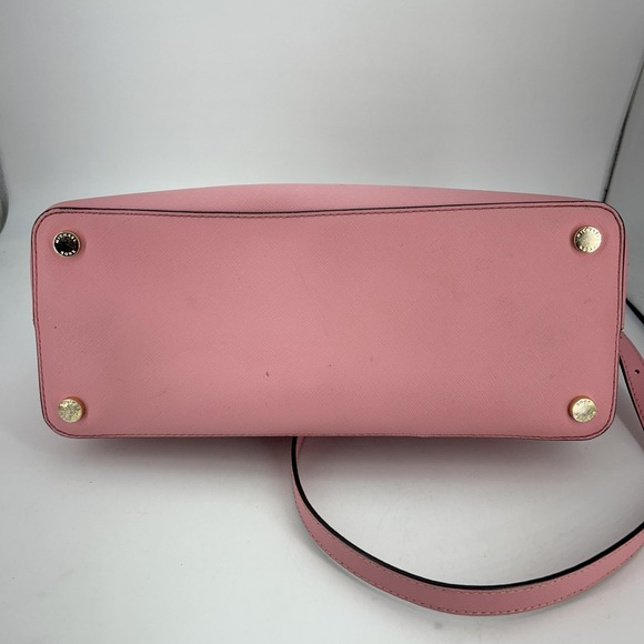 Michael Kors Bag Womens Large Cindy Leather LG Dome Purse Crossbody Satchel - Picture 5 of 16